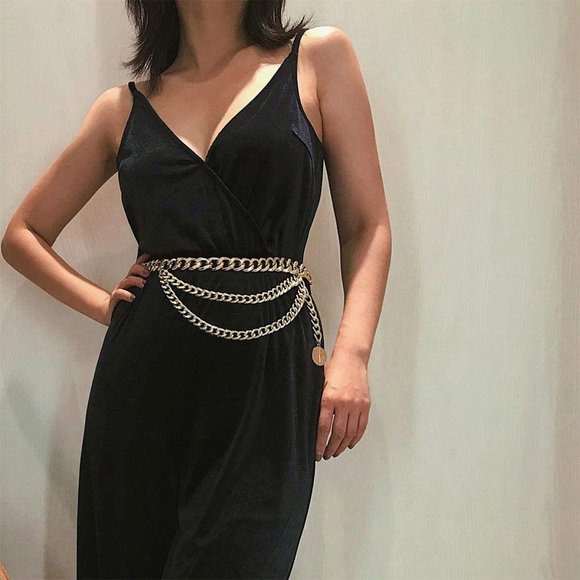 Boutique Accessories - Waist Chain Gold Tassel Body Chain Belt Summer